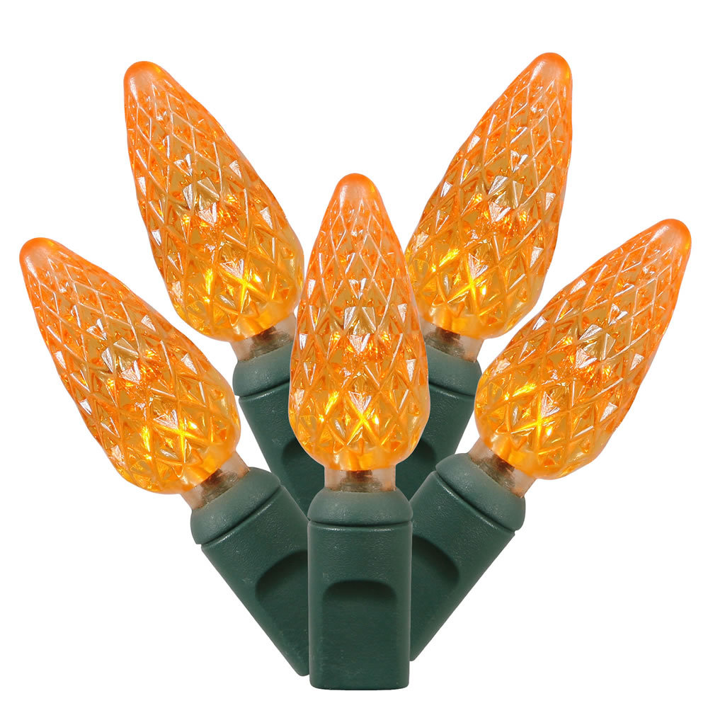 100' 200-Light LED String Lights, Orange