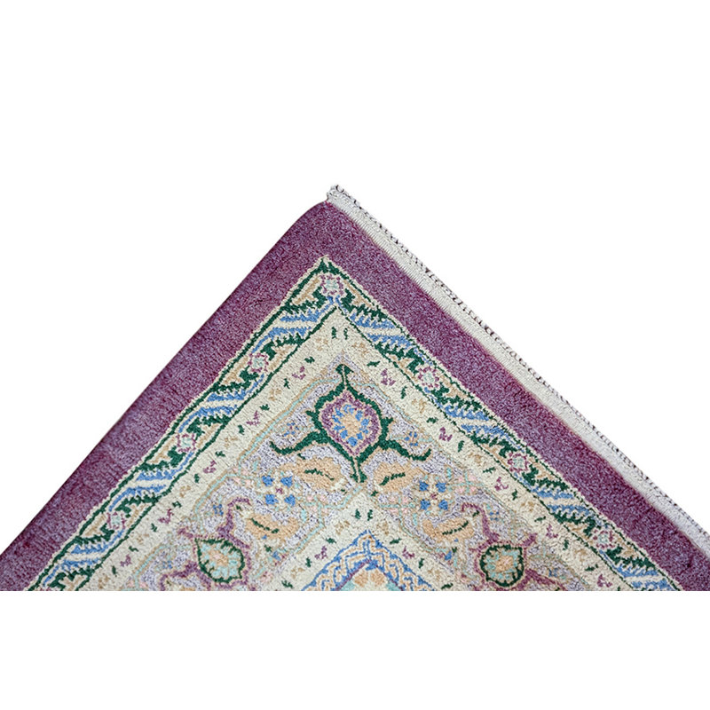 Antique Agra - Cotton Indian Floral, Medallion Knotted Rug
