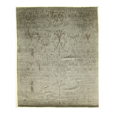 Handmade Cotton and Silk Abstract Area Rug