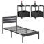 Ensemble de chambre avec lit plateforme 3 pièces Kempst-82690378