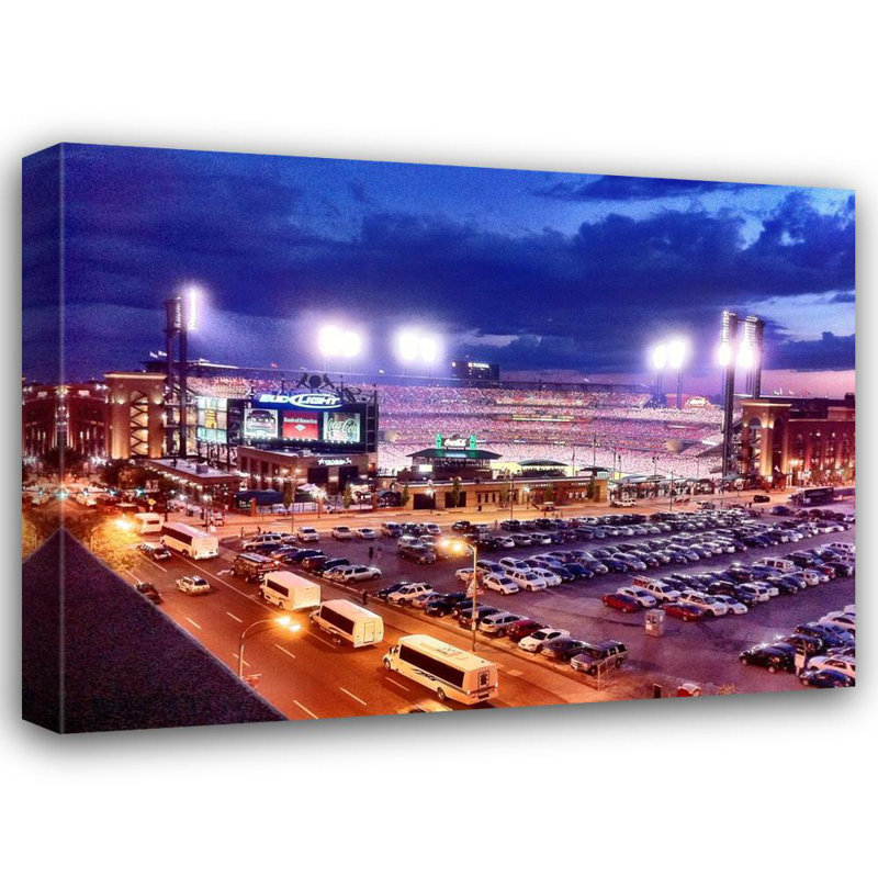 Busch Stadium, 18" H x 24" W