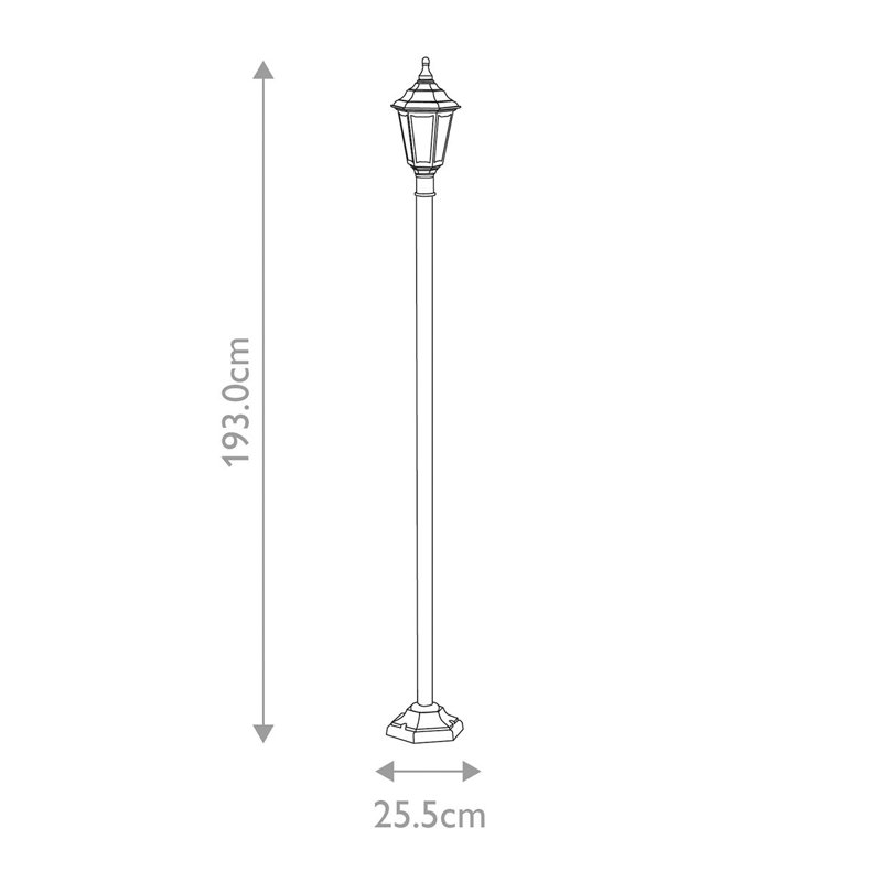 Wetherby Transparent Lamp Post (Full), 191 cm