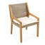 Ensemble de 2 chaises de salle à manger d'extérieur en bois d'acacia et osier-2008301106