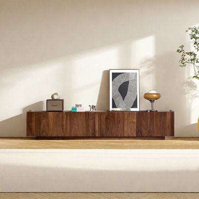 Modern Simple Style Walnut Wood TV Stand