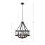 Lustre tambour 4 lumières Elk