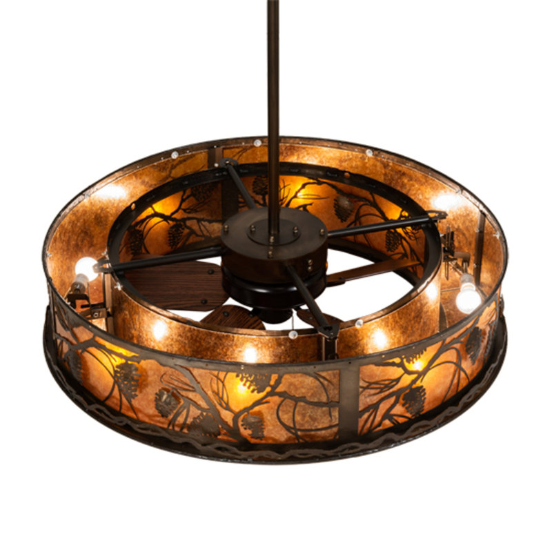 Whispering Pines Downrod Ceiling Fan
