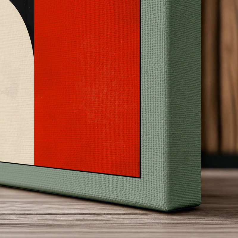 Dynamic Geometry Geometric - Wrapped Canvas, 18x12 - 45.7 x 30.5 cm, Sage Border