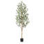 Adcock Artificial Olive Tree in Pot with Realistic Leave and Natural Trunk-269850713