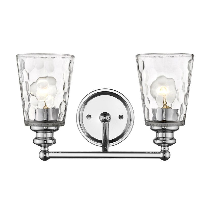 Éclairage pour meuble-lavabo à intensité variable Fantine, Chrome chrome, 2 lumières