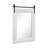 Kassian Rustic Solid Wood Frame Bathroom/Vanity Mirror Rectangle Wall Accent Mirror-1109398333
