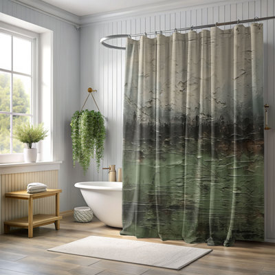 Fourman Abstract Shower Curtain