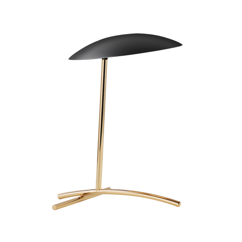 Vesta LED Desk Table Lamp, French Gold, Black