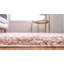 Tapis rose à poils longs Candas-694556123