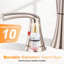 Robinet de lavabo de salle de bain à 2 poignées avec drain-110240502