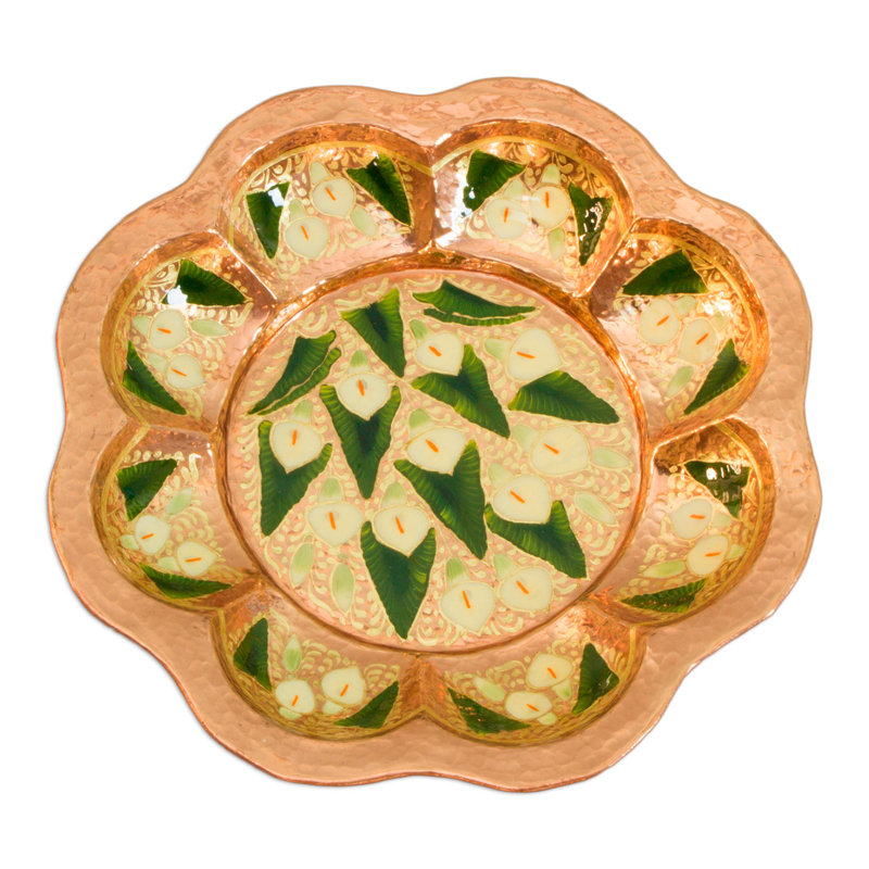 Assiette décorative élégante lilies Keeney