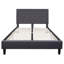 Base de lit tapissier plateforme avec panneau capitonné Aluino - ne requiert pas de sommier tapissier-28940818-28940822