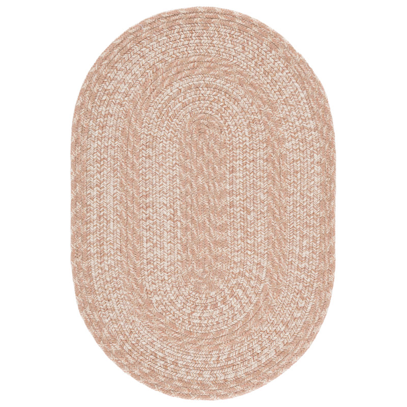 Braided 265 Hand Woven Performance Machine Washable No Pattern Rug, Oval 6' x 8'