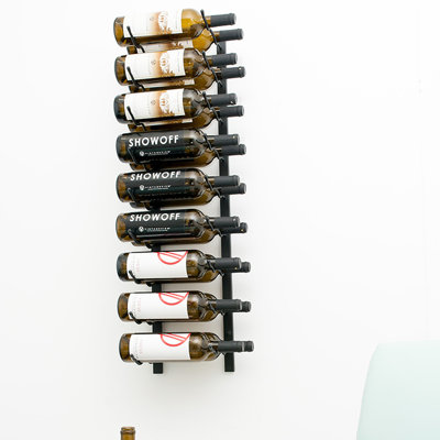 18 Bottle Wall Mounted Wine Bottle Rack