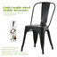 Metal Chairs Set of 4 Stackable Chairs Indoor-Outdoor Use Patio Chair 18 Inch Seat Height Iron Metal Dining Chair 18 Inch Seat Height Bistro Chair Coffee Chair Bar Chiar-486230892