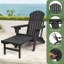 Chaise Adirondack pliante en plastique et réglable avec repose-pieds-76489709