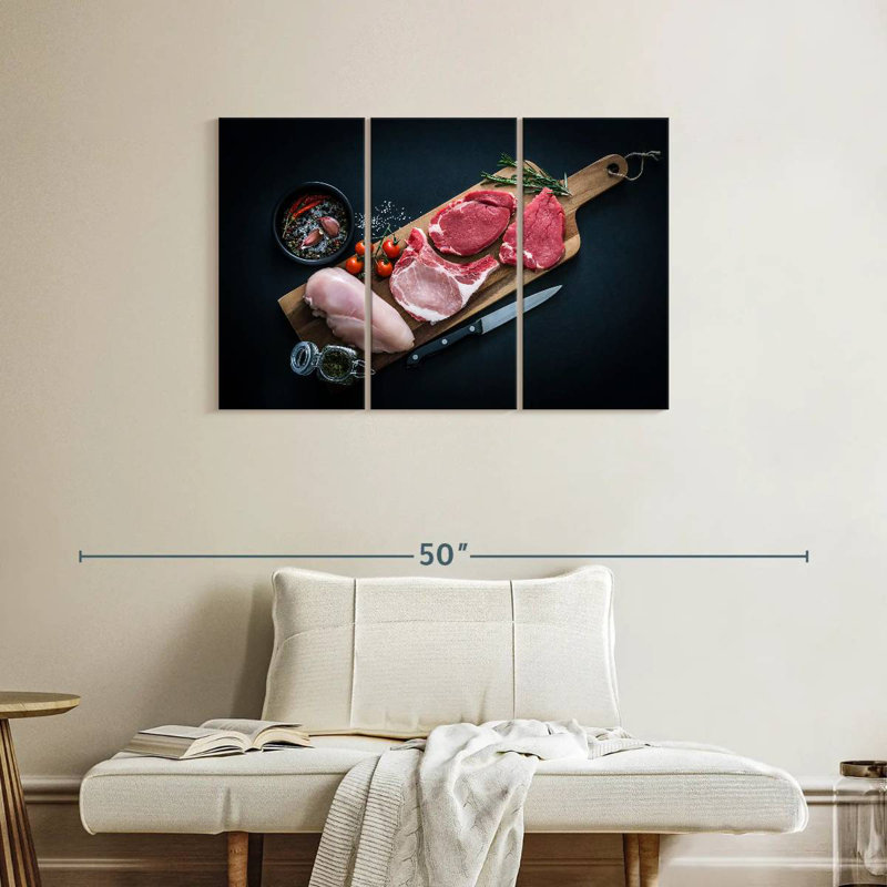 Yarlin Butcher's Meat Selection, 24" H x 38" W