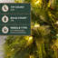 Demi-arbre de Noël pré-éclairé-391691429