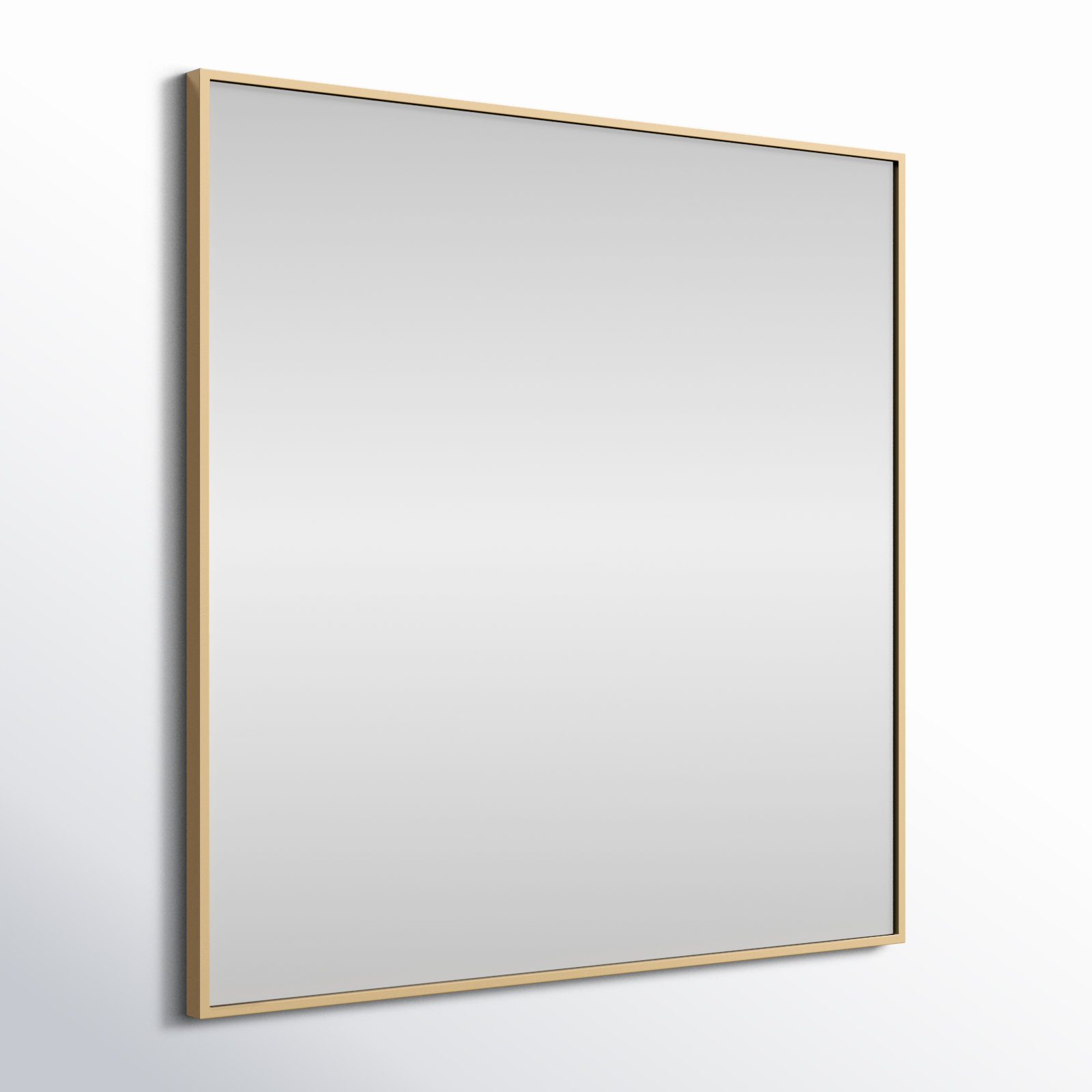 Sabine 36" Accent Mirror, 36" x 36", Brass