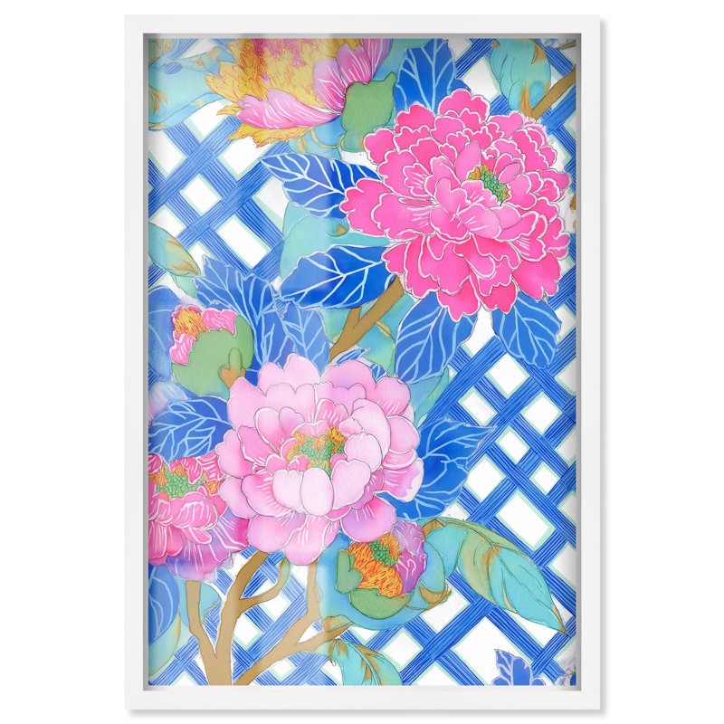 Décoration murale Joyful Gridlock Shadowbox Print par Art Remedy, cadre blanc, 21 x 31, H 31 po x l 21 po, Cadre blanc