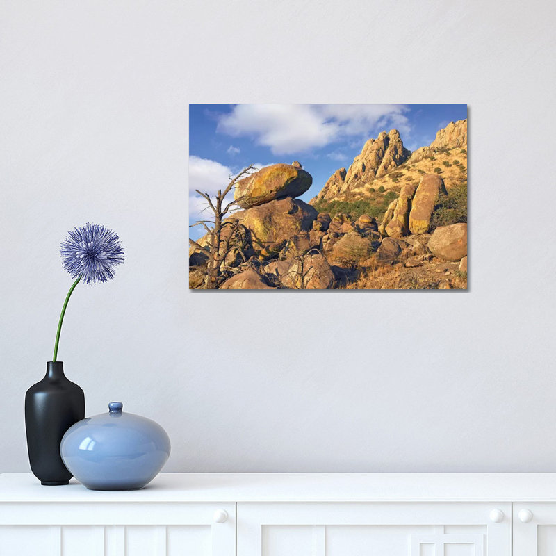 Rockpile, Davis Mountains, Chihuahuan Desert, Texas II 1 Piece Wrapped Canvas Wall Art, 30.48 cm H x 45.72 cm W