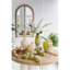 Vase en verre D6.5x12.5 ", vert