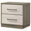Table de chevet 2 tiroirs Grey Oak-196468149