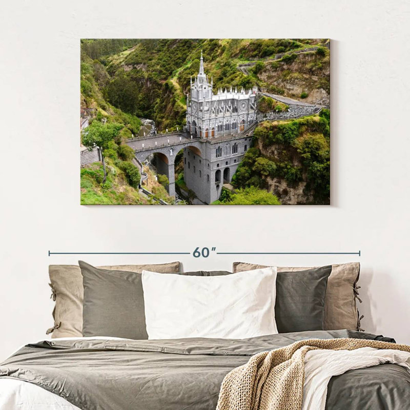 Église basilique Adella Las Lajas, H 32 po x l 48 po