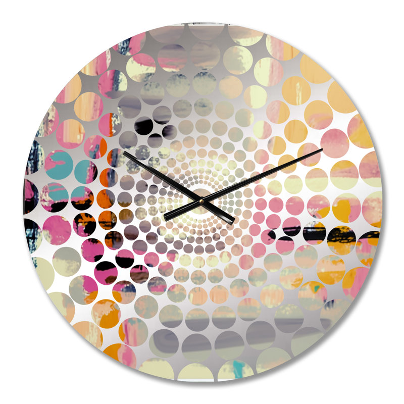 Serkis - Horloge murale peinture abstraite, Petit