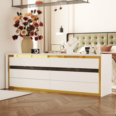 6-Drawer Dresser With Graceful Design