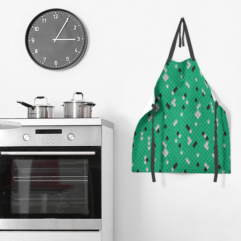 Katelyn Elizabeth Bib Apron, Green/Black