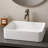 Eleen 19" X 15" White Rectangle Ceramic Countertop Bathroom Vanity Vessel Sink Art Basin