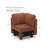 Isolde Wide Plush Corduroy Corner Seat Module Part D  For Modular Sofa-1643916787