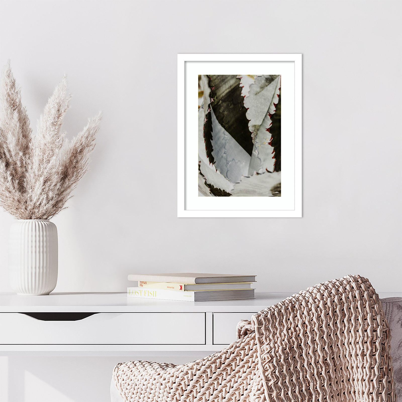 Nova by Shot by Clint Wood Framed Wall Art Print, White, 17" H x 13" W