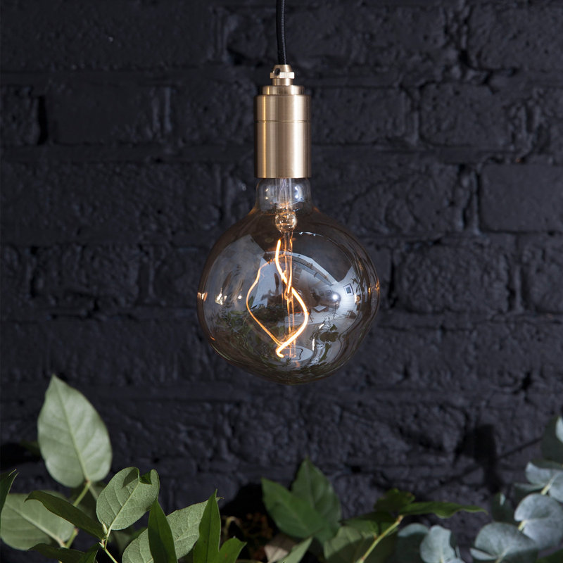Voronoi I 1 - Light Brass Single Pendant, Brass