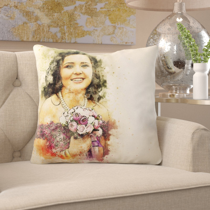 Coussin de fille fille Donnie, Microsuède, Intérieur