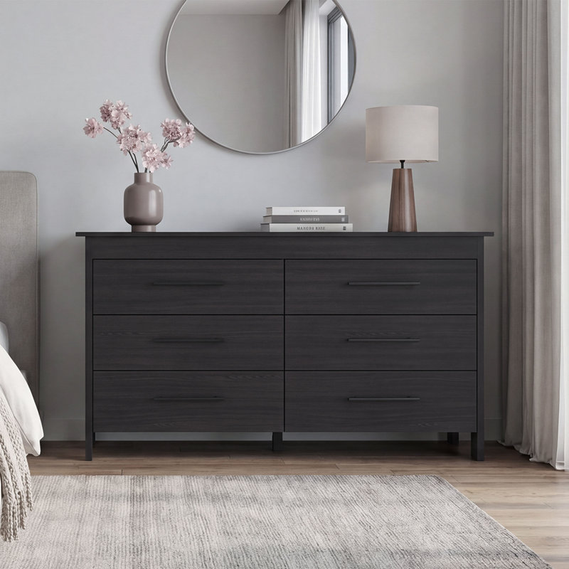 Commode double 59 tiroirs Anastazja, Noir
