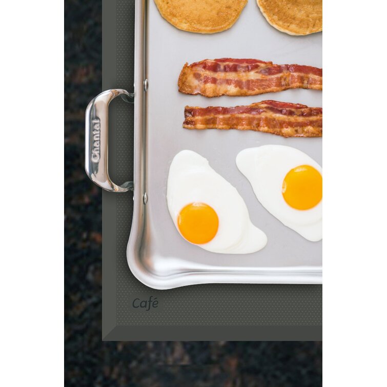 Chantal Stainless Steel Griddle, 19 x 9.5 (Brushed Stainless Steel)