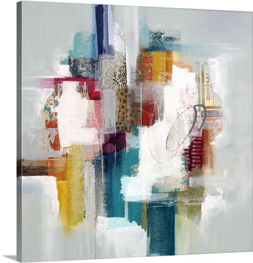«Time to Explore I» par Govind, reproduction d'art sur toile, H 20 po x l 20 po x P 1,5 po