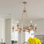 Lustre transitionnel à 6 lumières 6 lumières