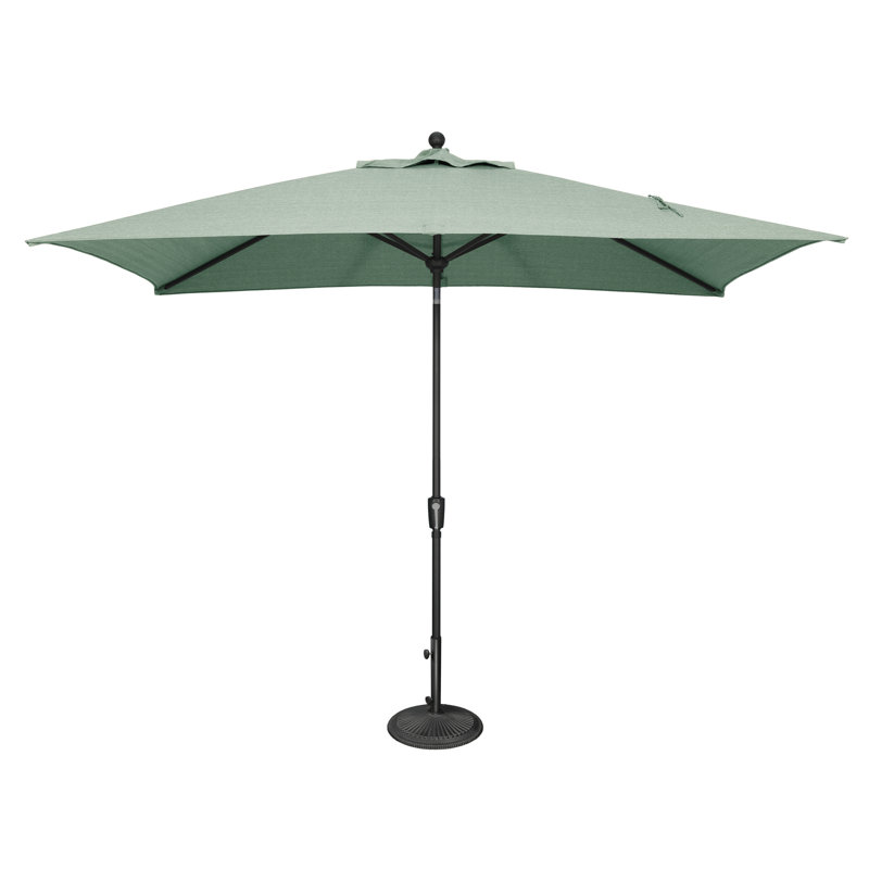 Parasol de marché rectangulaire 10 pi x 6,5 pi Launceston, Noir, Acrylique Sunbrella spa