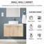 Ensemble de meuble-lavabo mural simple 30 po