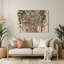 «Botanical Boho Botanical Macrame», art mural en métal brun-1923952789