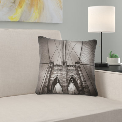 Brooklyn Bridge in NYC USA - Cityscape Printed Pillow