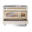 ILVE UN48FNMPEGG Nostalgie II Noblesse 48 inch Dual Fuel Range (8 Sealed Burners + Griddle, Triple Glass Door)-264993568-264993630-264993570