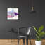  «Bypass I» par Mike Schick, art mural en verre acrylique, 24 po x 24 po